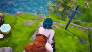 Wild Sin - Threesome with a Lizardman with two dicks, Warrior Princes and Elf have double fuck, anal and facial-5