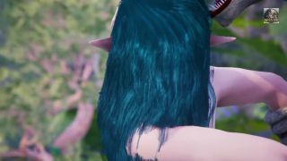 Wild Sin - Threesome with a Lizardman with two dicks, Warrior Princes and Elf have double fuck, anal and facial-7