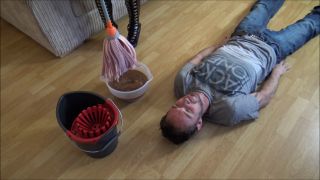 Slave Gets Dirty Mop Over His Face Download New Porn Vide...-1