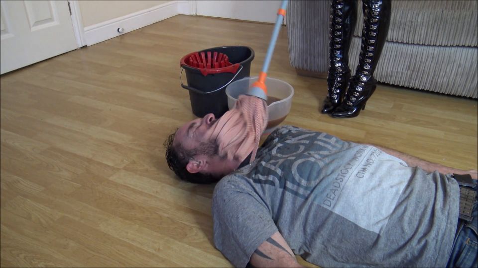 Slave Gets Dirty Mop Over His Face Download New Porn Vide...