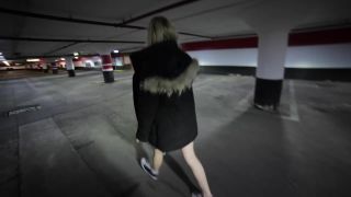 LenaSpanks in Cumming In A Public Parking Garage - public - teen -0