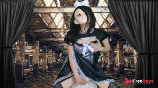 HENTAI Aibu. ruins. Maid. Masturbation while being restrained.-3