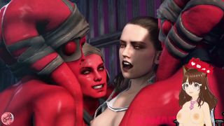 6272 Rey From Star Wars In A Foursome, Each Hole Is Full With...-3