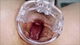 Solo Female Speculum in ass Gaping wide Ass hole Close up Fetish-3