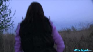 Public - Convinces Tall Brunette Beauty To Fuck Him In An Open Field-6