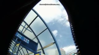 Upskirt caught with videocamera well hidden in the  bag-8