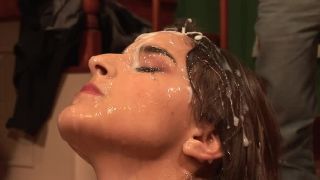 online xxx clip 32 forced smoking fetish American Bukkake #38, brunette on femdom porn-6