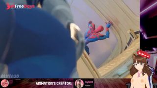 Invisible woman fuck Spiderman with his huge ass Marvel Alyta3D animation - Jazziuu-0