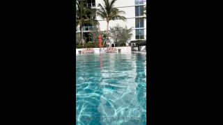 OnlyFans Temptation: Poolside Passion Unleashed-1