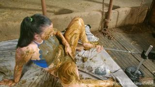 Wicked Betty In The Manure Channel - Slurry bath, Masturbate (HD)-2