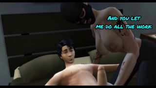 Shemale Burglar Fucks Resident-3