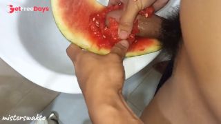 Fucking a watermelon-5