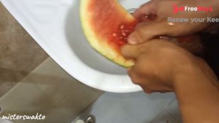 Fucking a watermelon-6