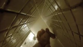 Busty girl fingering pussy in the shower. hidden cam-0