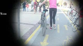 Tight ass on  bicycle-1