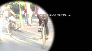 Tight ass on  bicycle-7