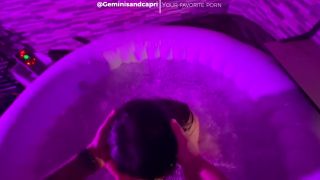 Blowjob Pov POV - I excite my best friend and we fuck in the public jacuzzi at night - Part 2-9