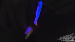 19yo Sharlote Penetrating Her Virgin Pussy With Glowsticks To Stretch  Herself-2