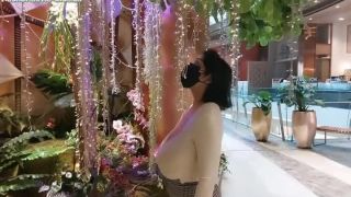candid – asian chick with massive 42J´s walking in public mall braless wow! bigtits -8