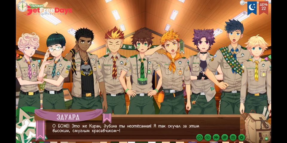 Game Friends Camp, Path 2, Episode 48  Kirans Introduction to Friends Russian voiceover