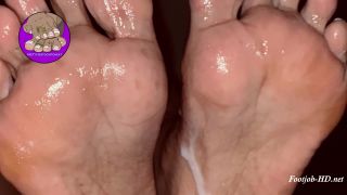 [footjob-porn.com] Prettyfeetdontcheat – White Toes, Oily Soles Footjob-9