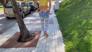 Ivy RosesIviroses-walking in the street with buttcrack showing-9