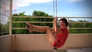 7115 Depraved Housewife Swinging without Panties on a Swing F...-2