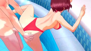 Japanese Momo Ayase Poolside Fuck-7