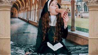 free porn video 41 Infinitywhore0 - Horny Nun Desecrates Her Holy Bible and Crucifix | masturbation instruction | femdom porn dirty feet fetish-1