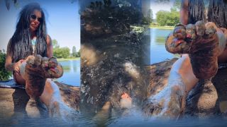  Mistress Raven FD - WORSHIP MY RIVER FEET - Dirty  Desi Desi-1