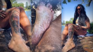  Mistress Raven FD - WORSHIP MY RIVER FEET - Dirty  Desi Desi-6