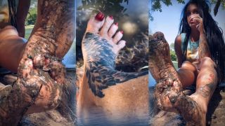  Mistress Raven FD - WORSHIP MY RIVER FEET - Dirty  Desi Desi-9