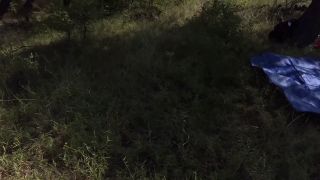 Bi Threesome I caught a guy and a girl in the forest and joined in a bi threesome in nature - 3.94-5