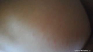 422894 Skinny blonde with small tits jizzed on after hard fucking.-8