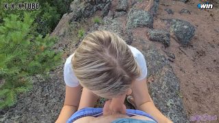  Amateur xxx Cum Extraction In The Mountains Sucked Off Instructor While Hiking  Letty Black -2