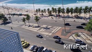 Goddess Kiffa – Copacabana Beach Public Foot worship and Footjob – Kiffa Feet Deusa Foot!-0