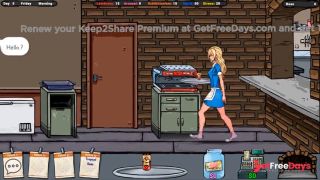 cute girl gets a job at a pizzeria and horny customers touch her ass-8