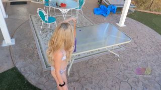 Custom Fetish - Princess A Blows Bubbles in Backyard - Fetish-8