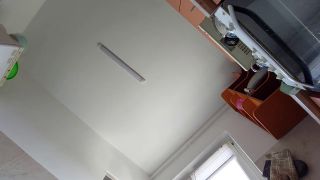 PinkyMadame - Amateur wife prepares breakfast naked. Milf hairy pussy, big tits, big ass.-7
