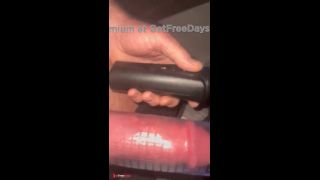 Pumping up my cock waiting for girlfriend to get out of shower-7
