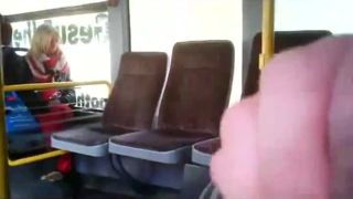 Horny voyeur jerks off on a public bus-1