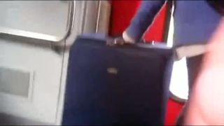 Horny voyeur jerks off on a public bus-9