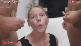 Mature amateur couple seduce younger stud to double fuck German MILF wife - MyDirtyHobby-9