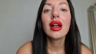 free online video 46 femdom butt plug tattoo | Tattooed Temptress – Obey My Big Red Lips | lipstick fetish-1