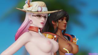 7164 Overwatch Summer Threesome 4K-9