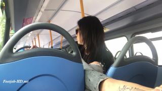 online xxx video 10 asian fetish porn Bus ride with black soles and cumshot – Feetwonders, barefoot footjob on feet porn-7