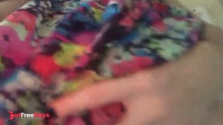 I masturbate standing up til my legs throb, I take off my panties, lift up my dress, play my pussy..-0