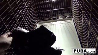 Female Solo Sexy Dani Daniels A Trapped Bitch Inside A Dog Cage-8