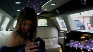 Three girl orgy in a limo-0