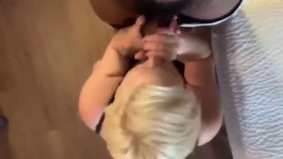 XXXMonaLeesa - Hot Blonde Milf deepthroats BBC-4